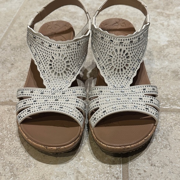 Skechers Shoes - Skechers White Embellished Sandals​
